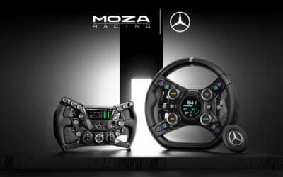 MOZA Gamescom 2026:メルセデス、フォード、MotoGPのバイク用ステアリングホイール、そしてAI