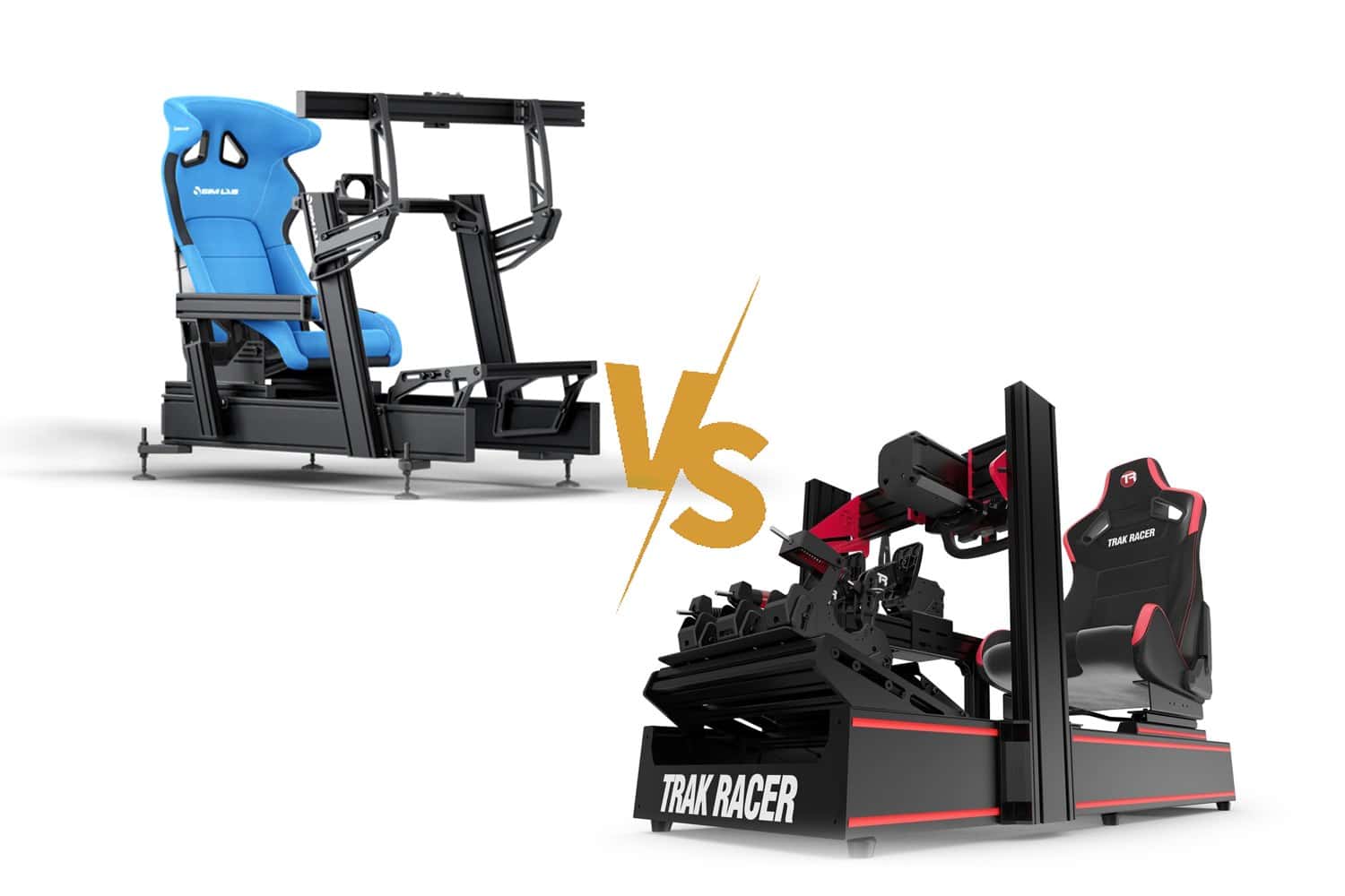 Sim-Lab 対 Trak Racer Sim-Lab P1X ProのコックピットとTrak Racer TR160 V5のコックピットを並べて比較